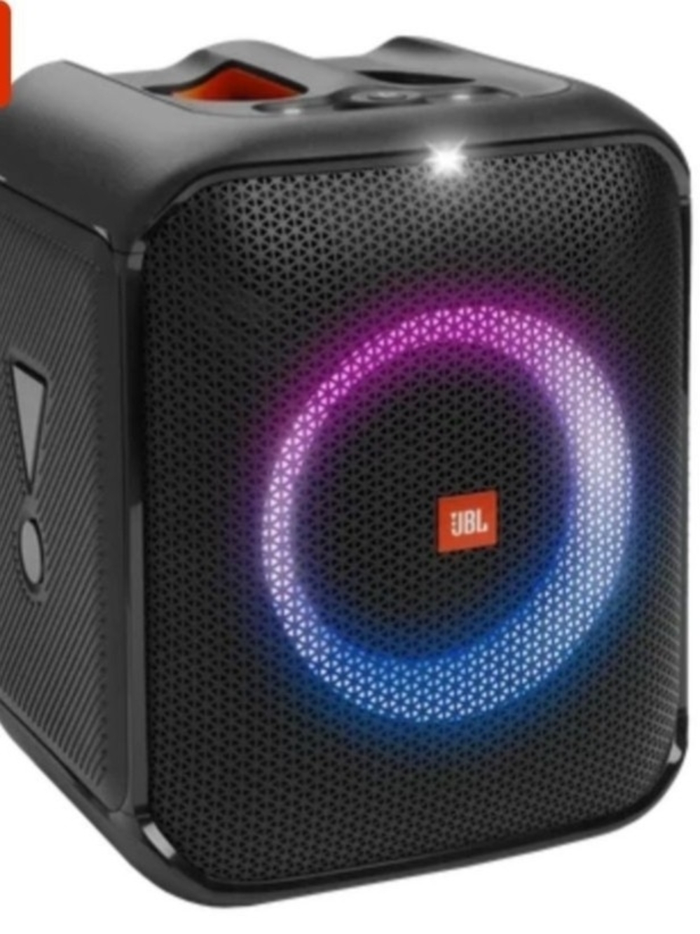 JBL Portable Speaker with Pink and Blue RGB Ring - Black